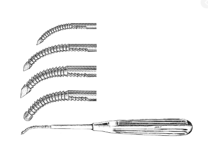 Wiener Antrum Rasp, 7 1/2" (19.0 Cm), Extra Small Trocar Tip
